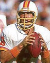 Steve Young, Quarterback, 1984-1985 Los Angeles Express (USFL), 1985-1986 Tampa Bay Buccaneers, 1987-1999 San Francisco 49ers